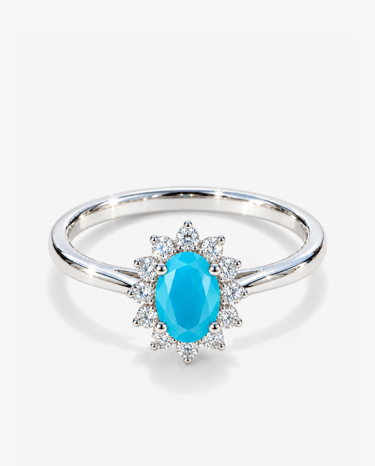 Golden Crystal Ring
