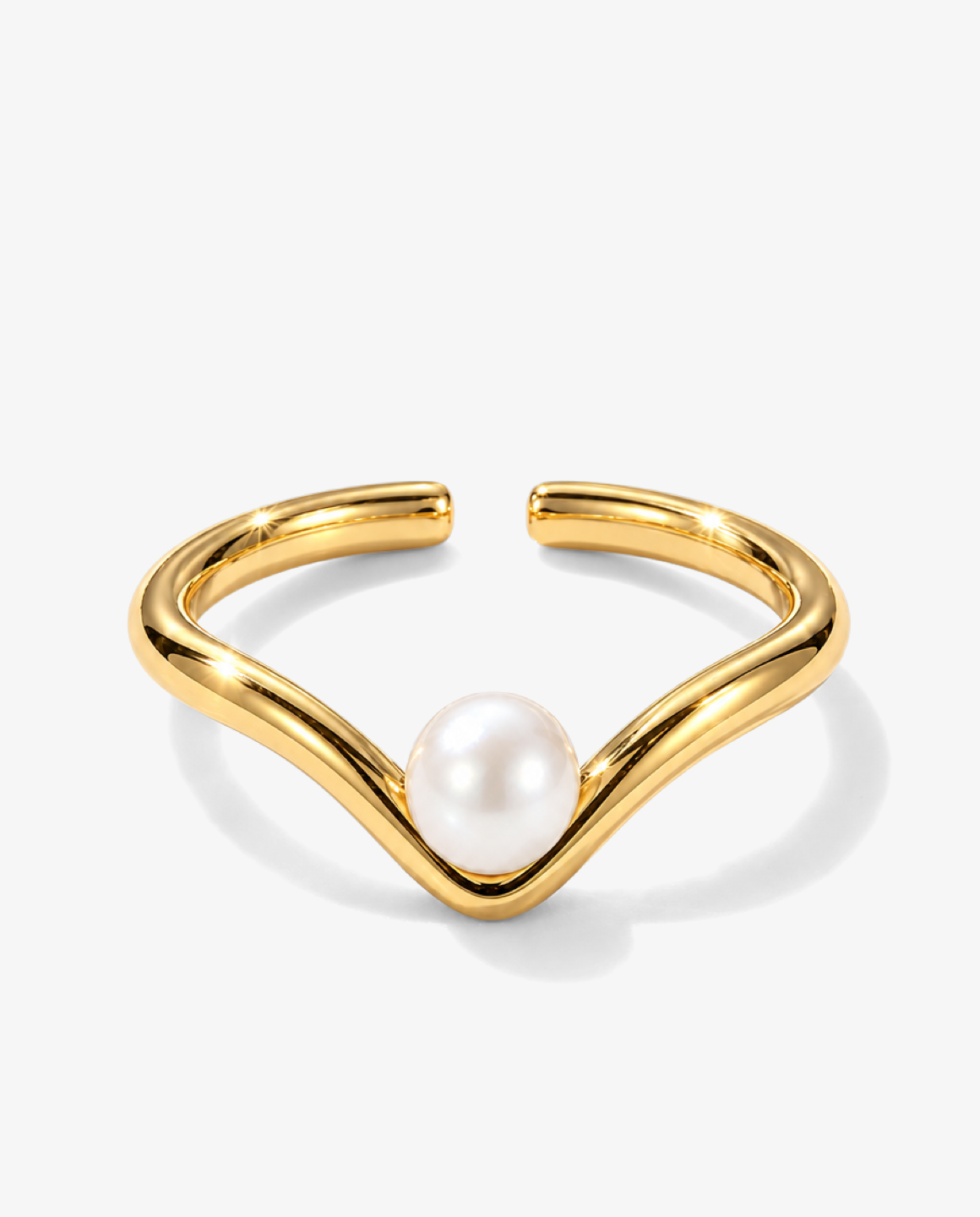 Pearl V Ring