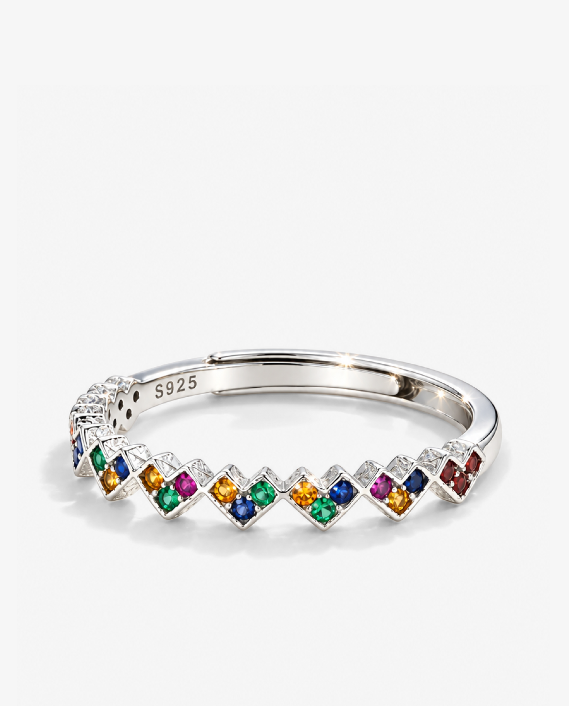 Rainbow Heart Ring