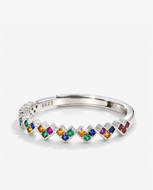 Rainbow Heart Ring