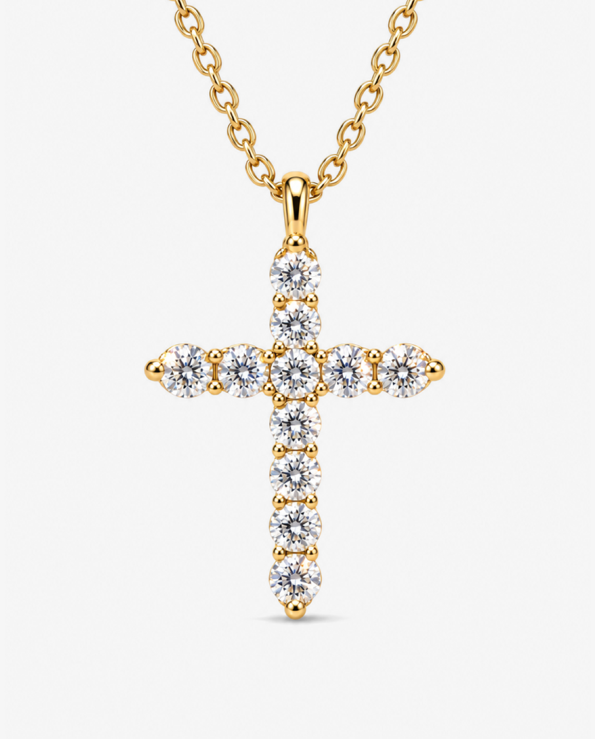 Pavé Cross Necklace