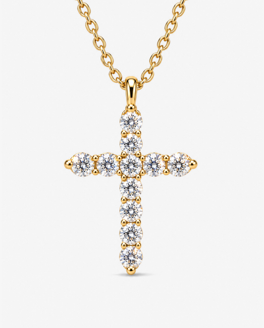 Pavé Cross Necklace