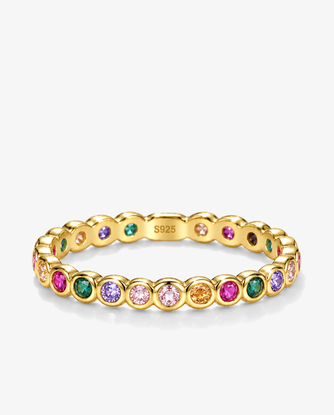 Rainbow Eternity Ring