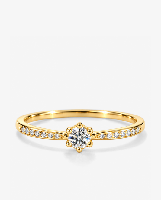 Pavé Solitaire Ring