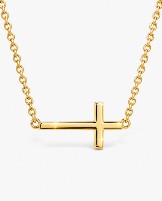 Horizontal Cross Necklace
