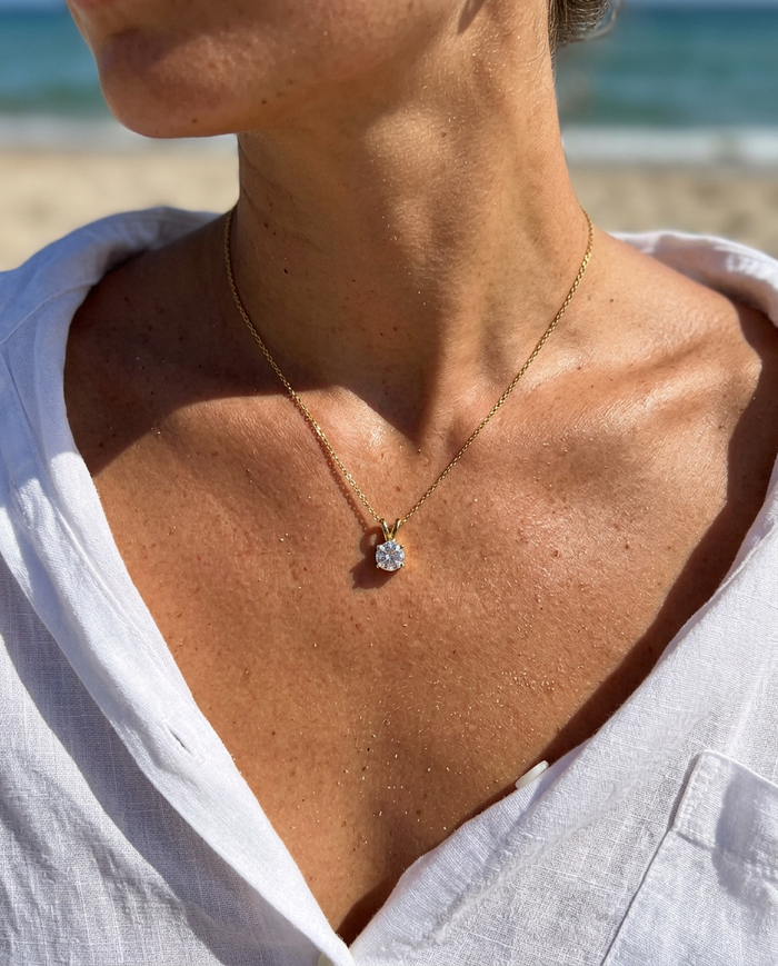 Rabbit Solitaire Necklace