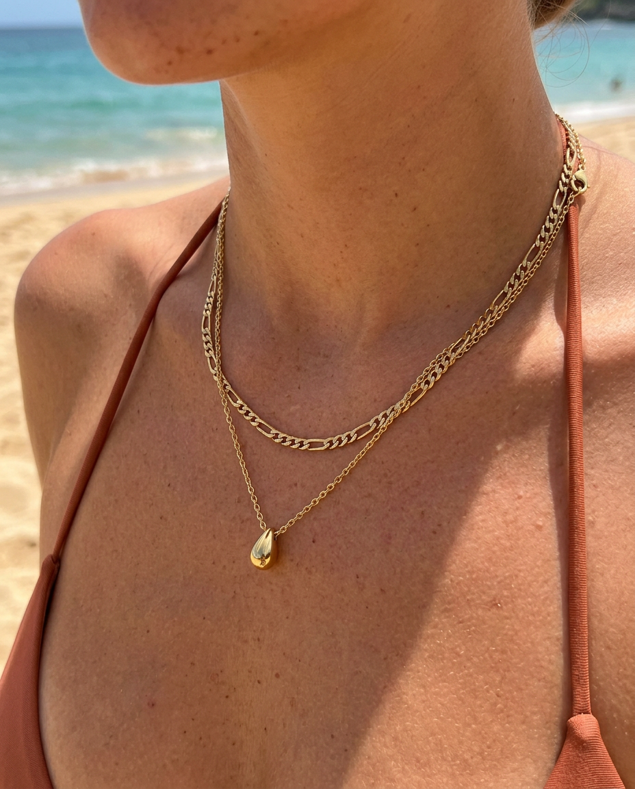 Pear & Figaro Necklace Set