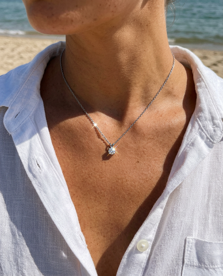 Rabbit Solitaire Necklace