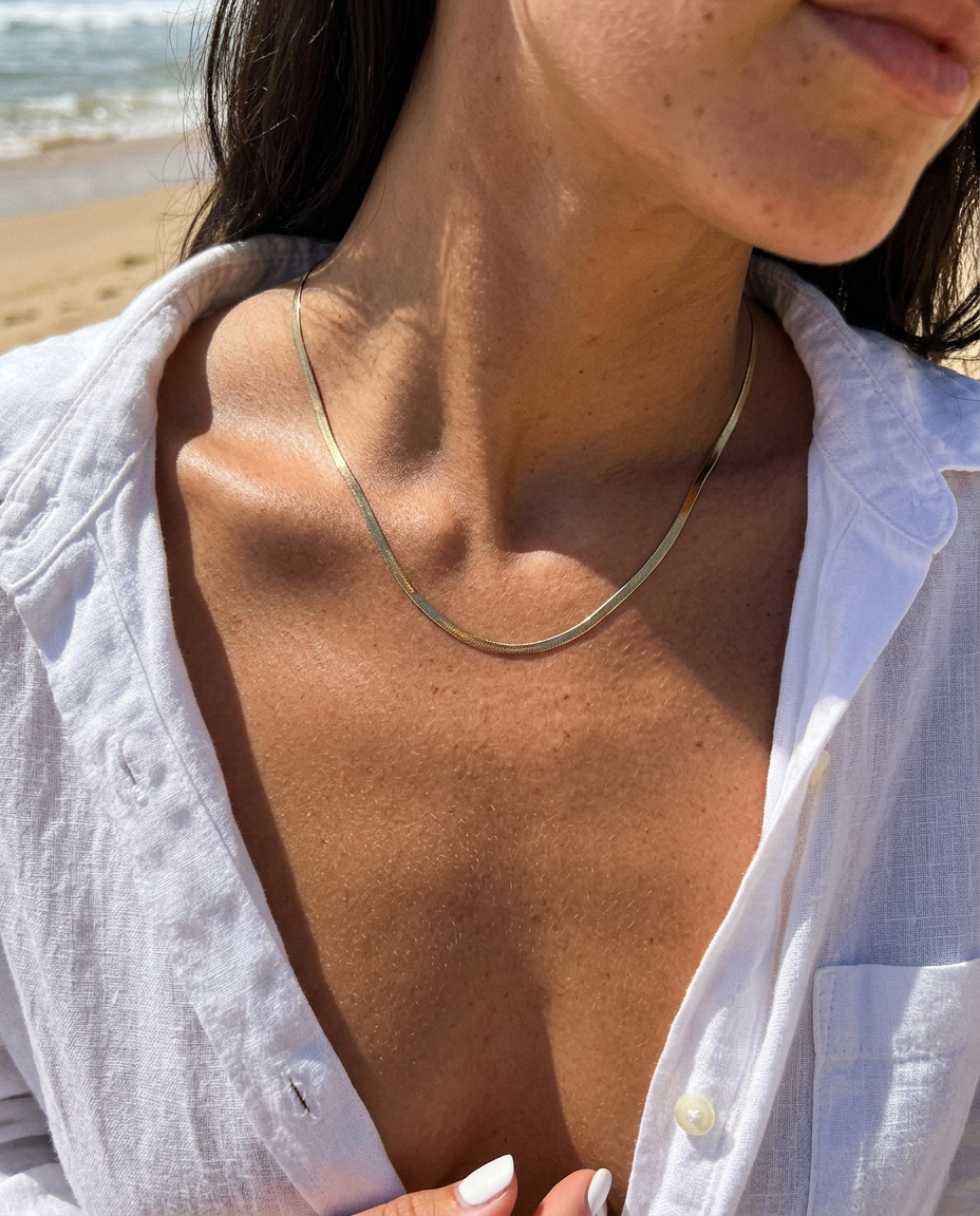 Herringbone Chain Necklace