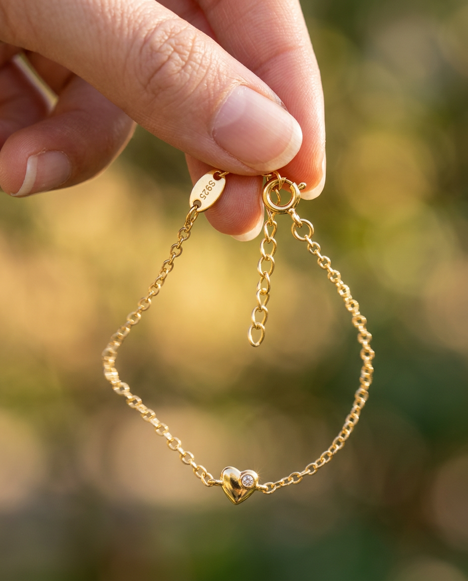 Heart Zircon Bracelet