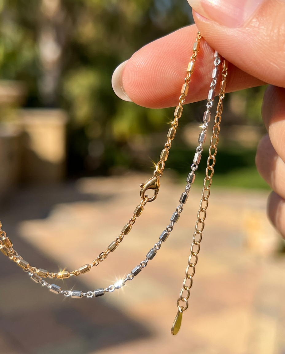 Flat Bar Chain Bracelet
