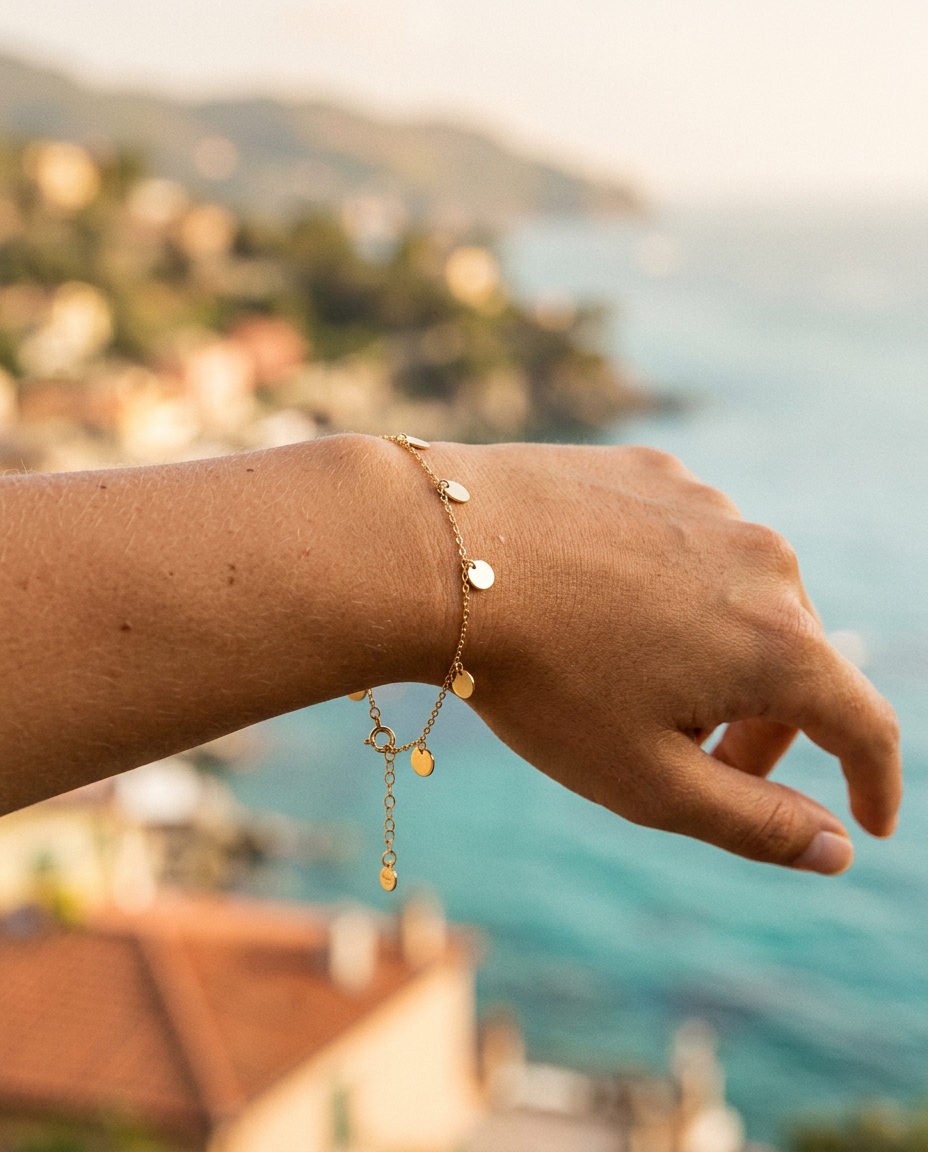 Coin Charm Bracelet