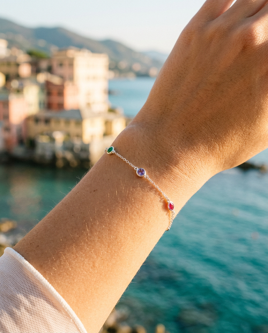 Rainbow Zircon Bracelet