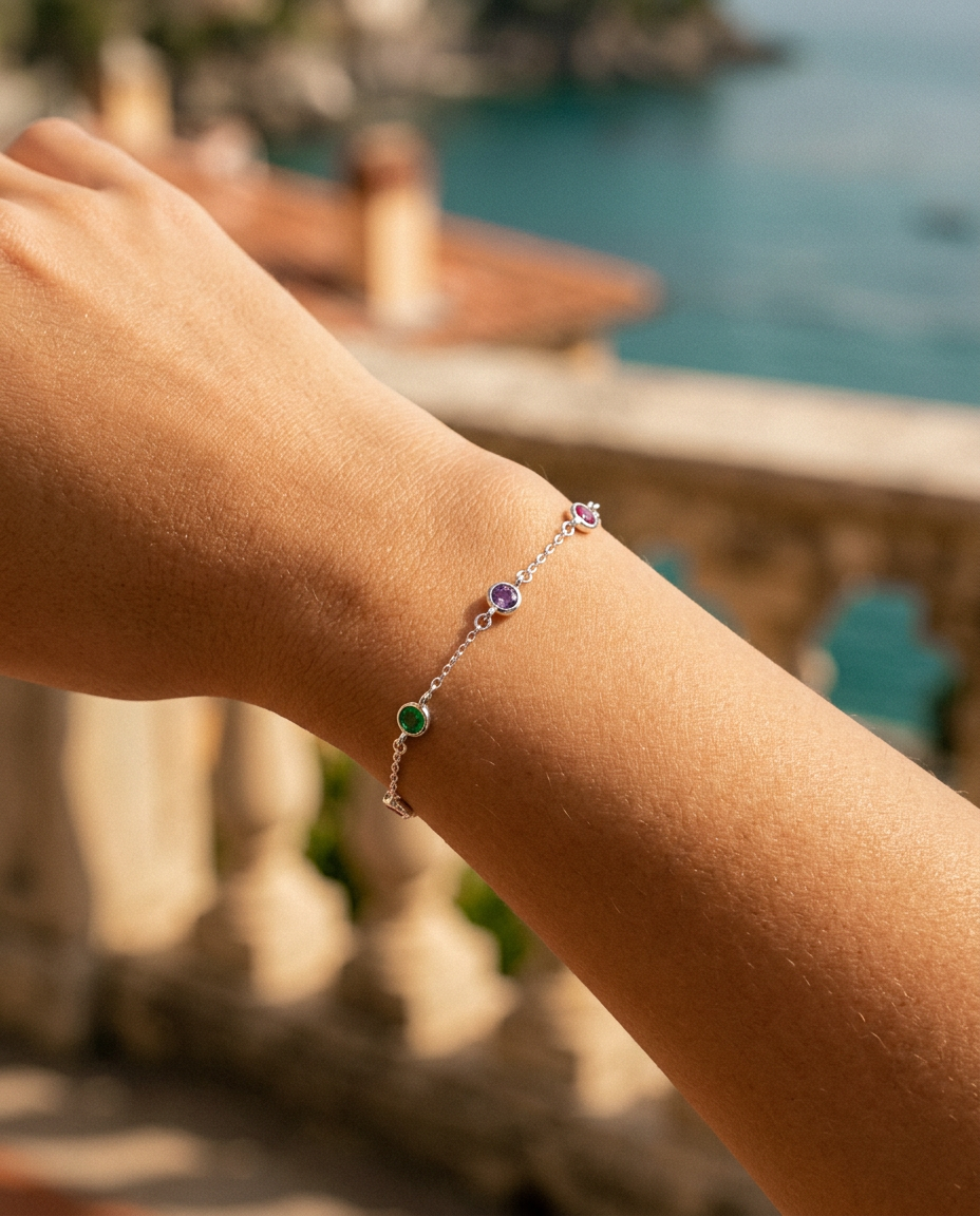 Rainbow Zircon Bracelet