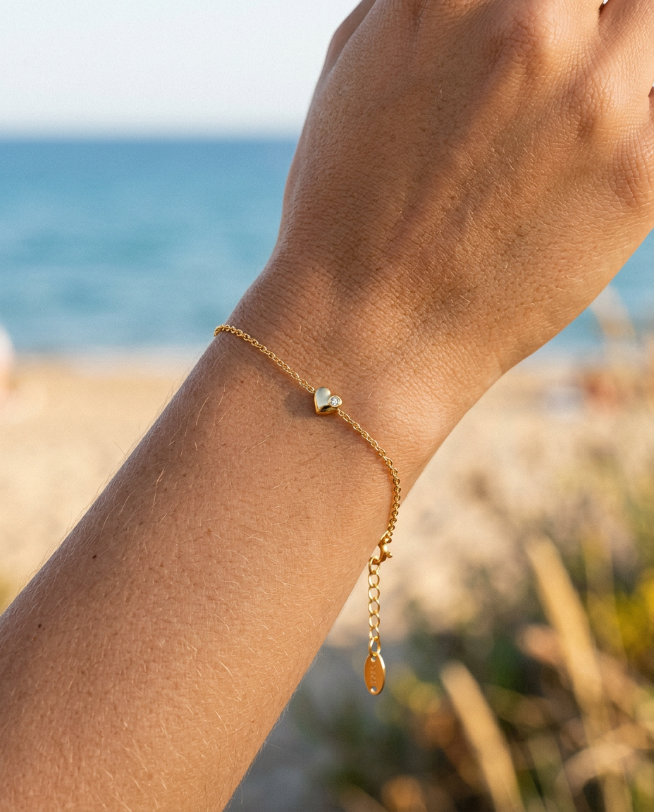 Heart Zircon Bracelet