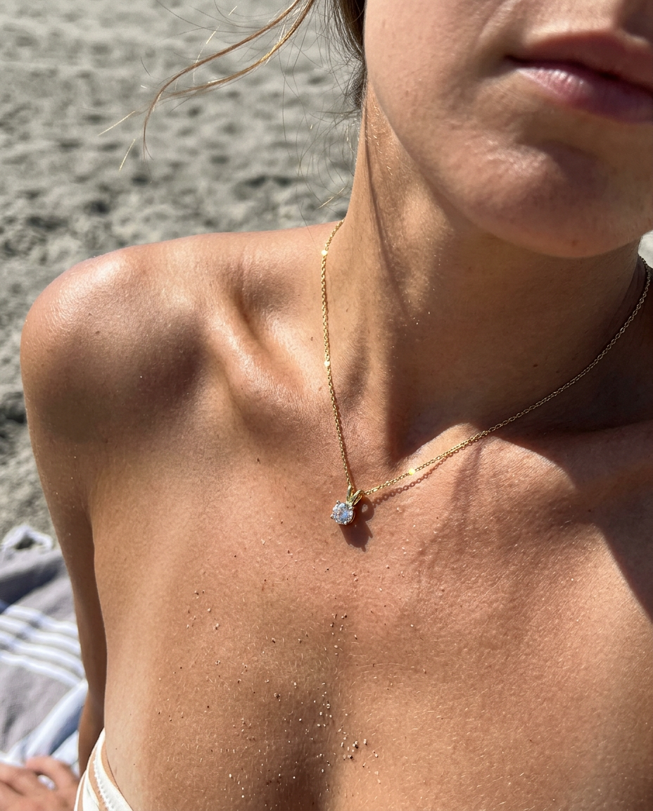 Rabbit Solitaire Necklace