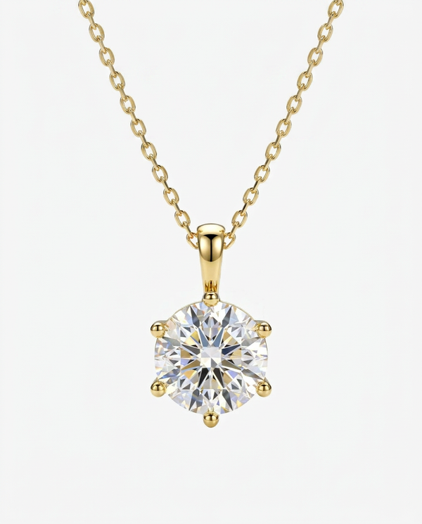 Gold / 2ct Moissanite