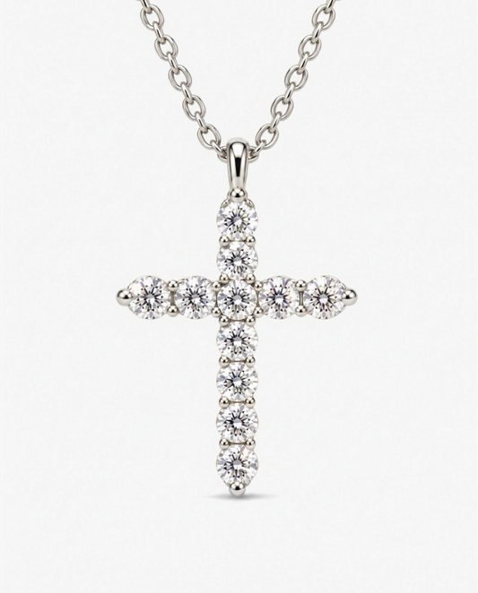 Pavé Cross Necklace