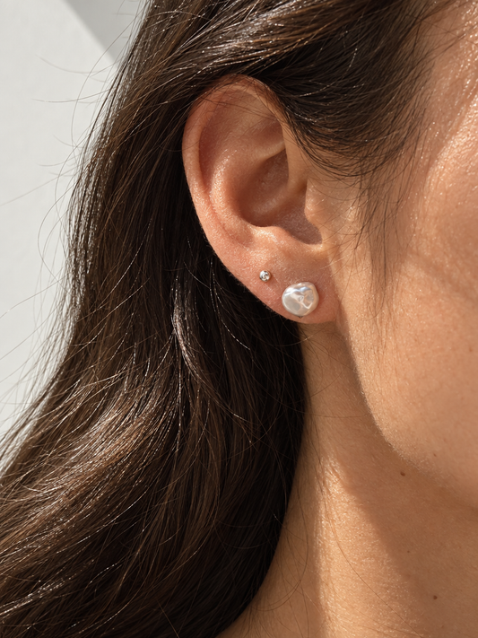 Baroque Pearl Studs