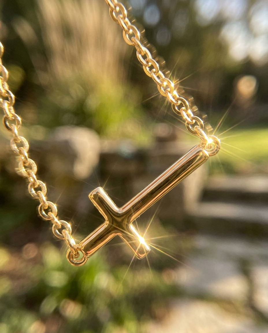 Orizzontale Cross Necklace