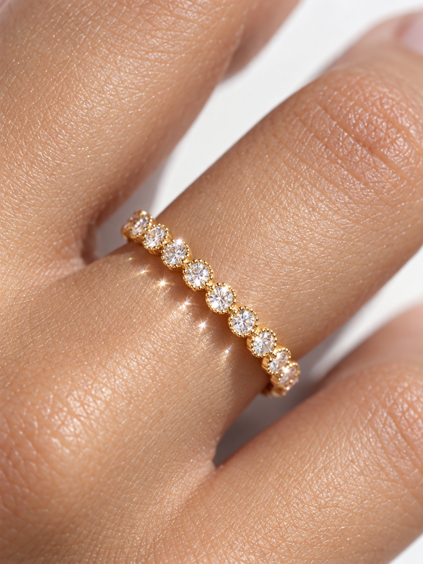 Milgrain Eternity Ring