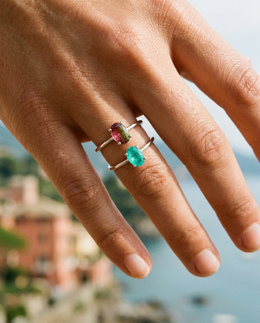 Oval Tourmaline Ring