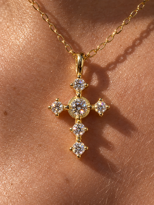 Crown Cross Necklace