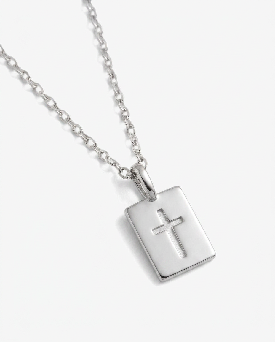 Cross Medallion Pendant Necklace