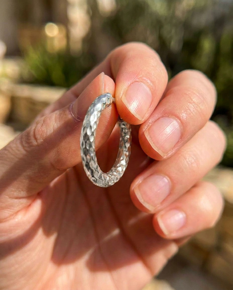 Hammered Hoops