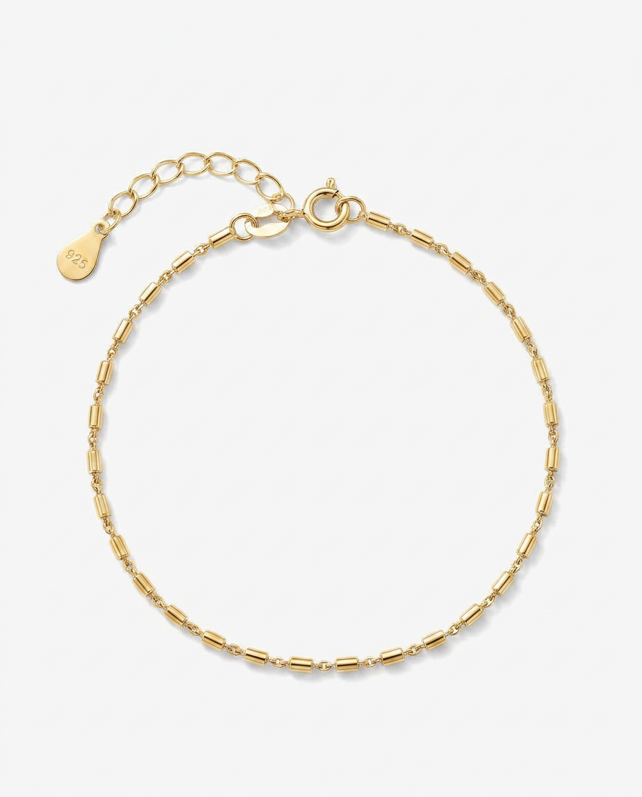 Flat Bar Chain Bracelet