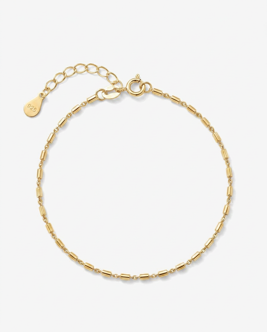 Flat Bar Chain Bracelet