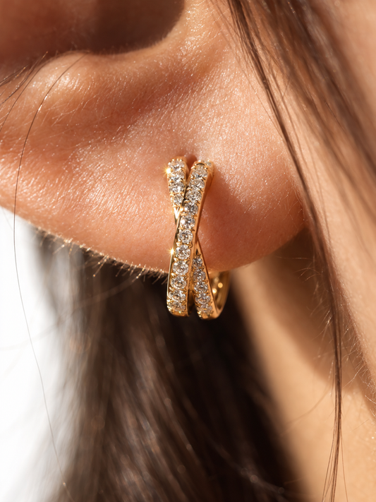 Crossover Zircon Hoops