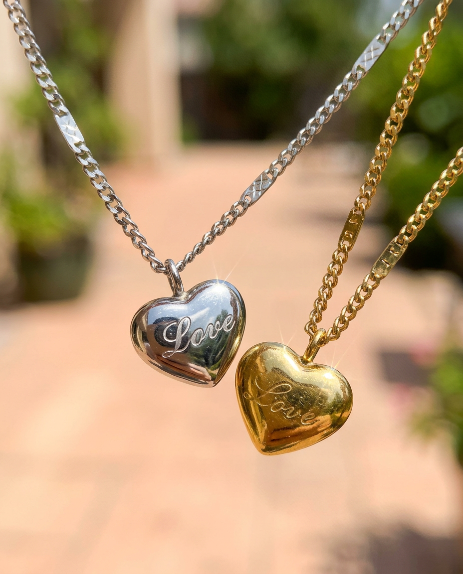 Love Heart Pendant Necklace