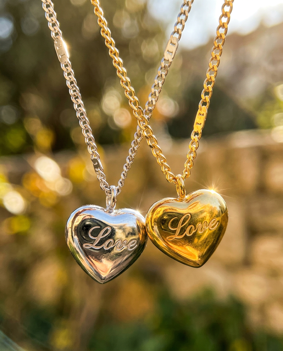 Love Heart Pendant Necklace