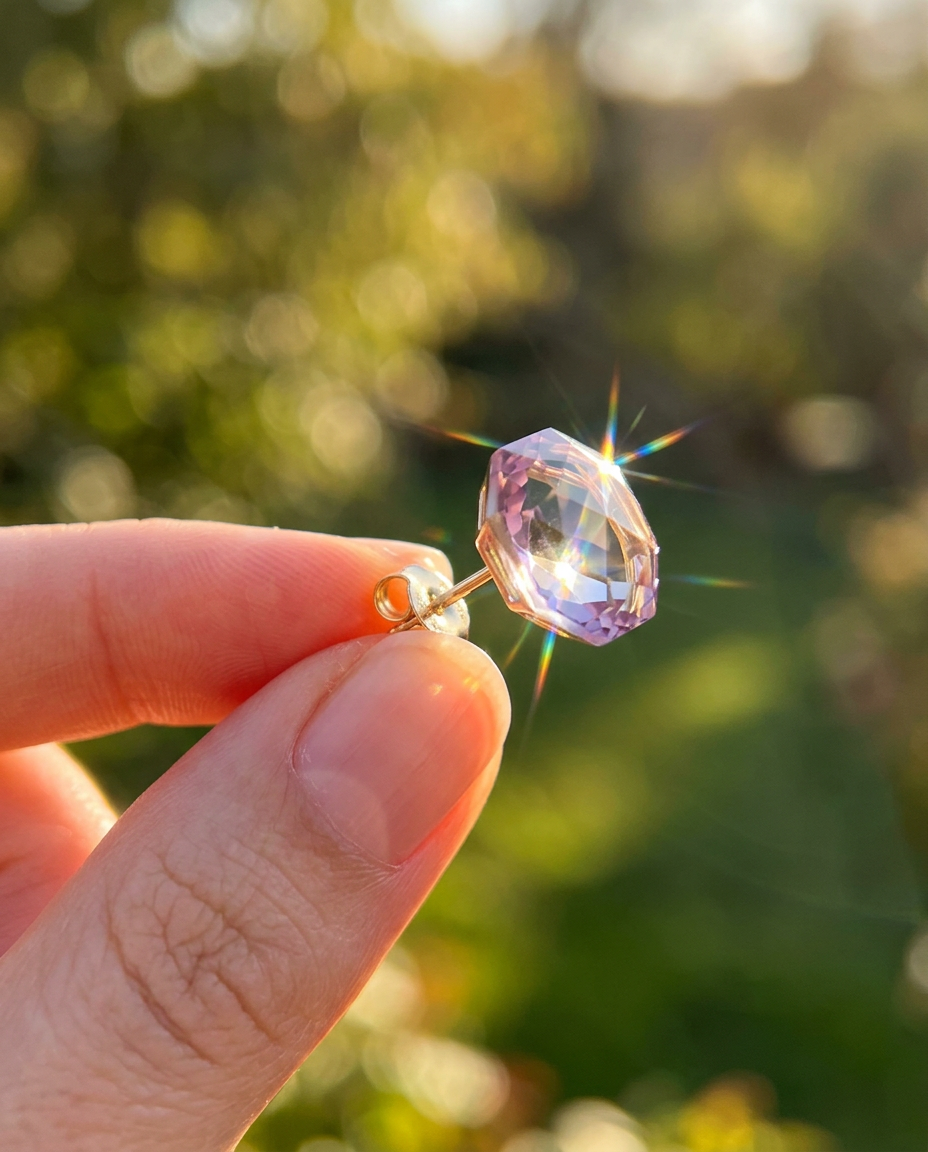 Aurora Octagon Studs