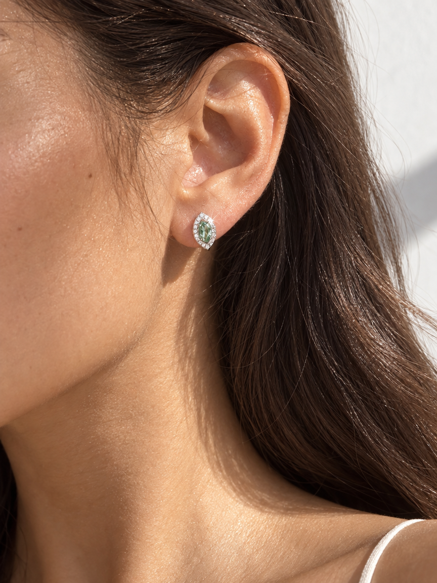 Apatite Rhombus Studs