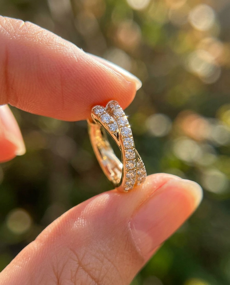 Crossover Zircon Hoops