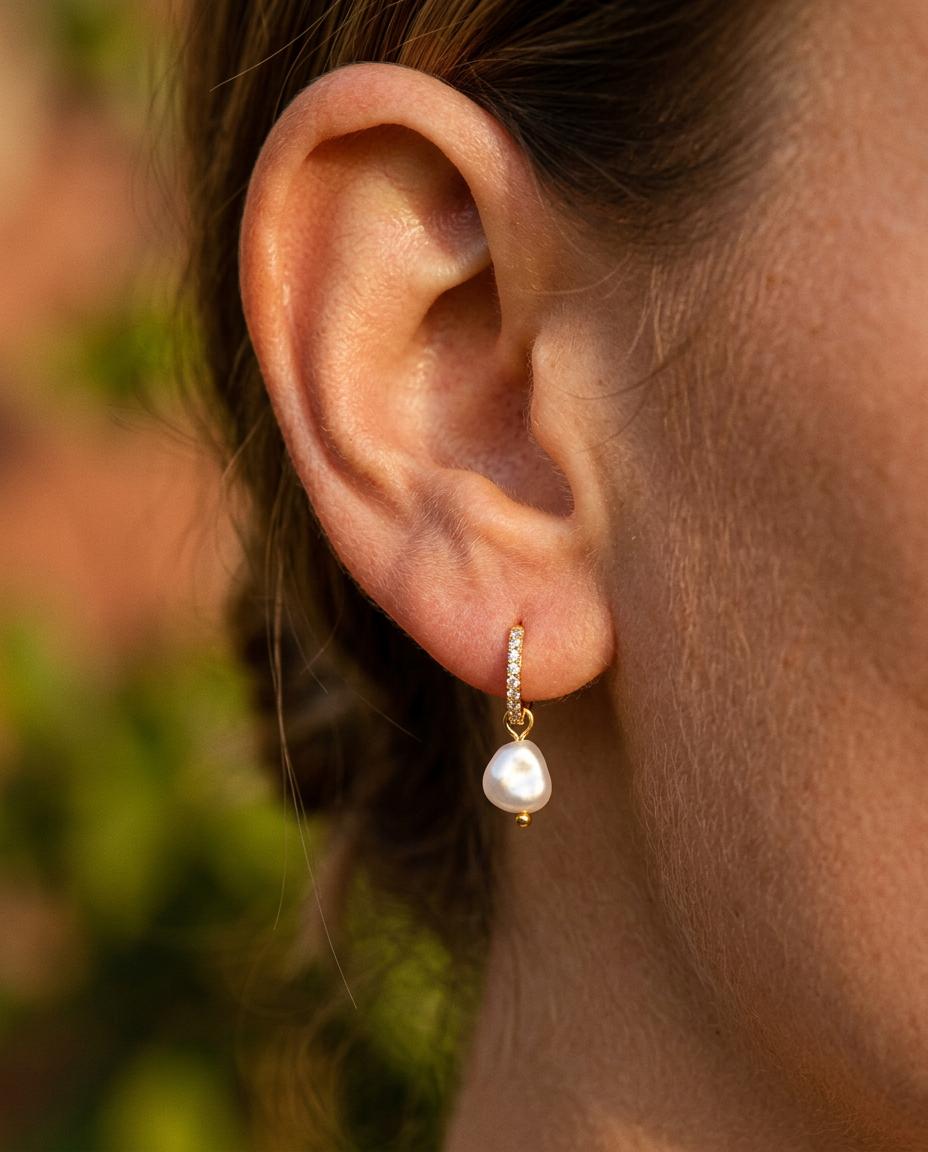 Baroque Pearl Drop Earrings