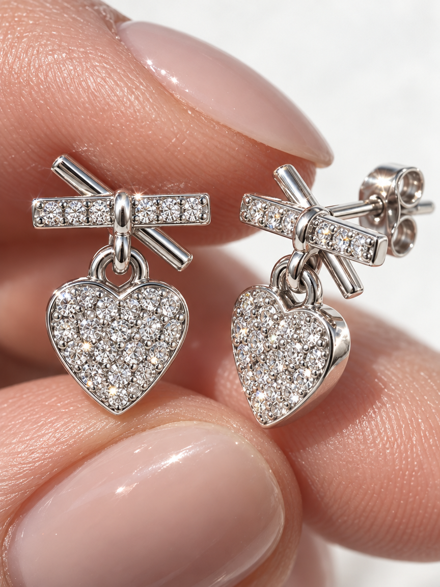 Sweetheart Drop Studs