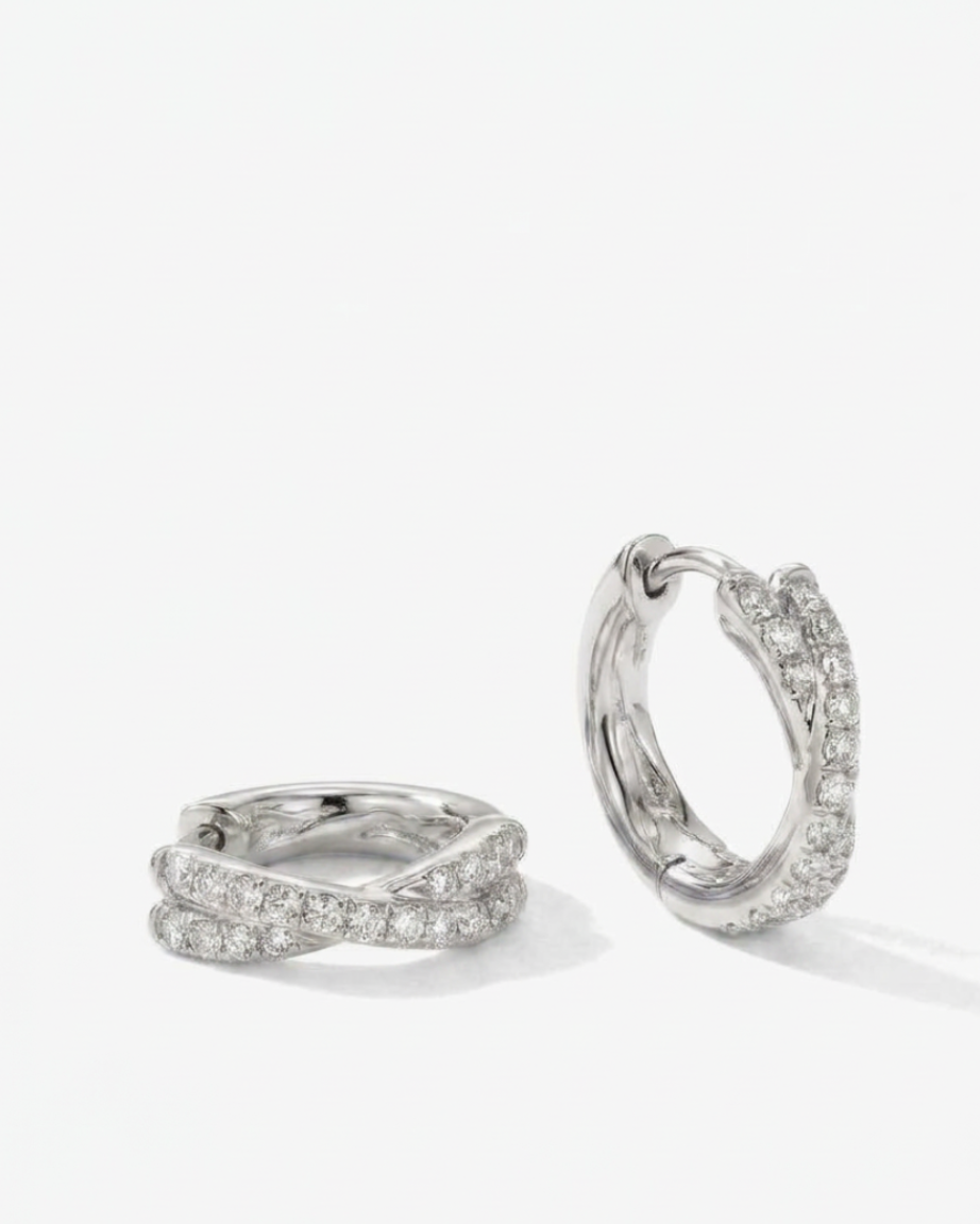 Crossover Zircon Hoops