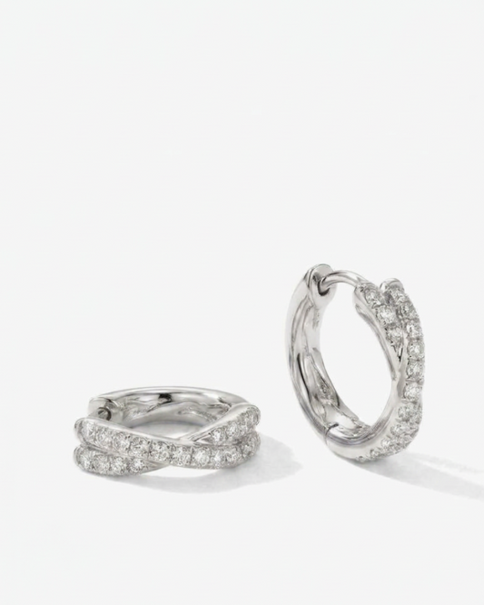 Crossover Zircon Hoops