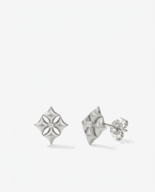Geometric Star Stud Earrings