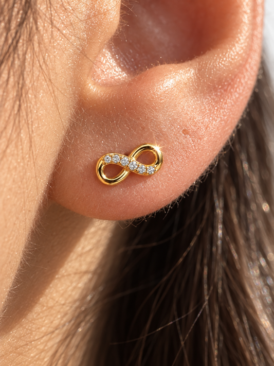 Pavé Infinity Studs