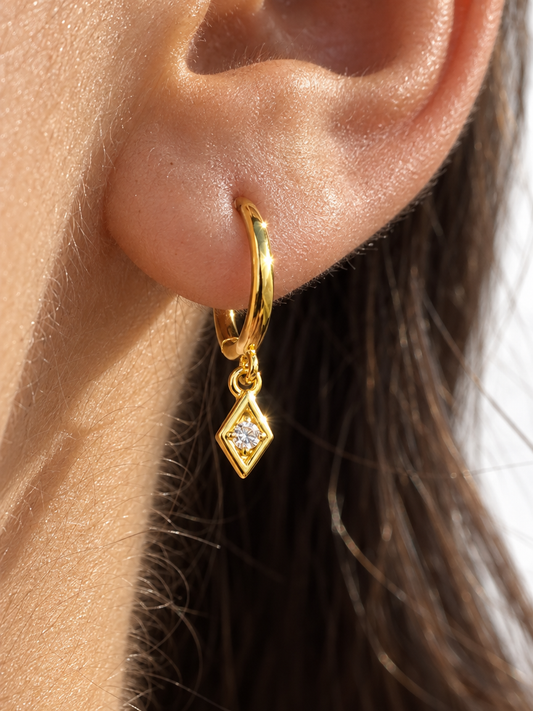 Rhombus Drop Earrings