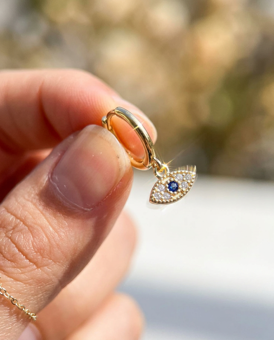 Evil Eye Drop Earrings