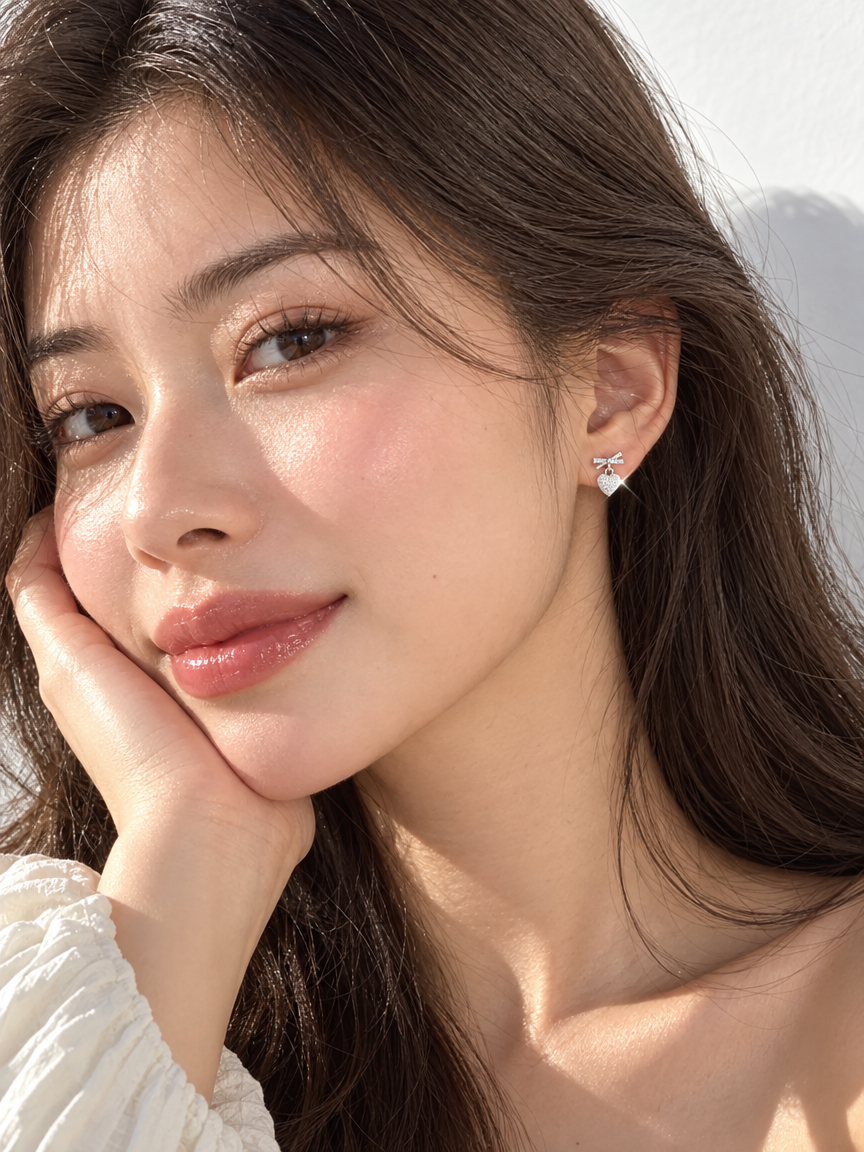 Sweetheart Drop Studs