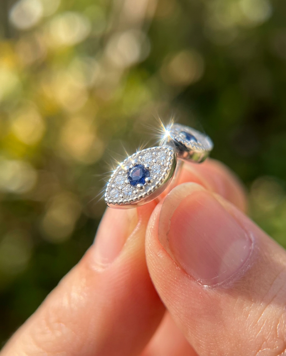 Evil Eye Stud Earrings
