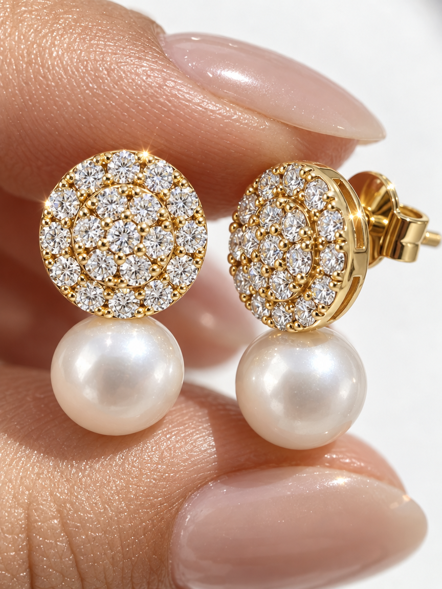 Aurora Pearl Stud