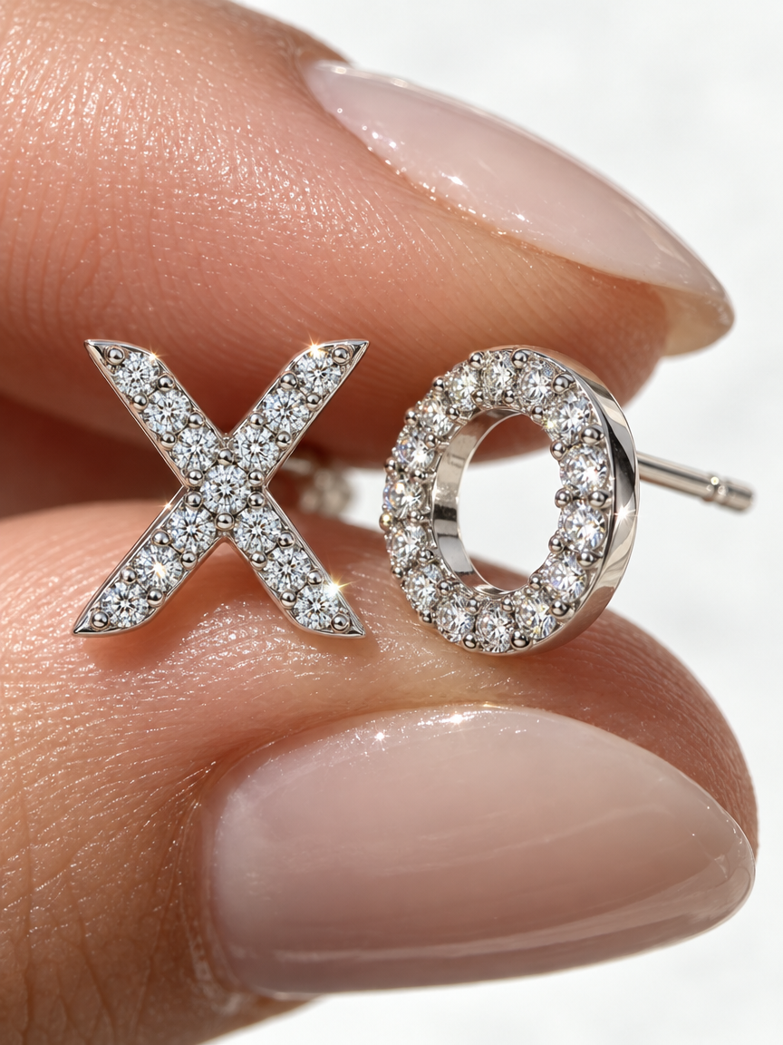 Hugs & Kisses Studs