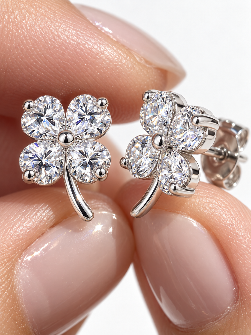Lucky Clover Studs
